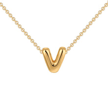 Fashion Bubble Gold Letter Necklace