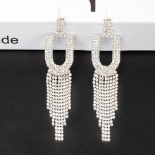 Ornaments Rhinestone Letters Earrings