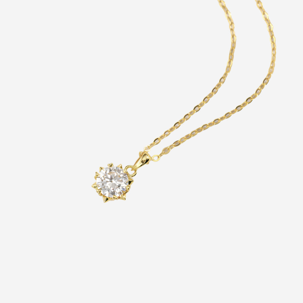 Moissanite Silver Necklace