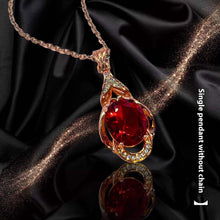 Red Tourmaline Gemstone Pendant