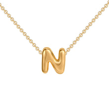 Fashion Bubble Gold Letter Necklace
