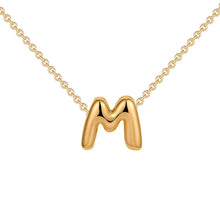 Fashion Bubble Gold Letter Necklace