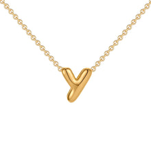 Fashion Bubble Gold Letter Necklace