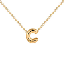 Fashion Bubble Gold Letter Necklace