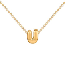 Fashion Bubble Gold Letter Necklace
