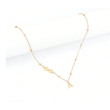 Personalized Gold letter Steel Letter Necklace