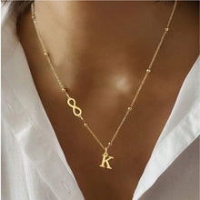 Personalized Gold letter Steel Letter Necklace