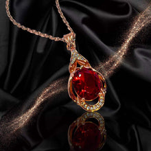 Red Tourmaline Gemstone Pendant
