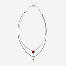 Arrow Heart Love Dagger Necklace