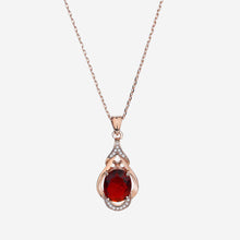 Red Tourmaline Gemstone Pendant