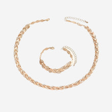 Luxury Leaf Diamond Bracelet Necklace