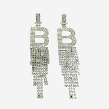 Ornaments Rhinestone Letters Earrings