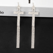 Ornaments Rhinestone Letters Earrings