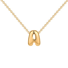 Fashion Bubble Gold Letter Necklace