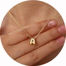 Fashion Bubble Gold Letter Necklace