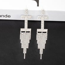 Ornaments Rhinestone Letters Earrings