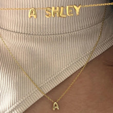 Fashion Bubble Gold Letter Necklace