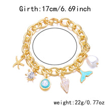 Starfish Pearl Necklace Bracelet