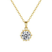 Moissanite Silver Necklace
