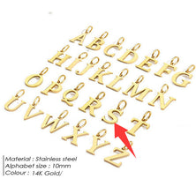 Personalized Gold letter Steel Letter Necklace