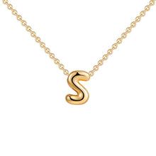 Fashion Bubble Gold Letter Necklace